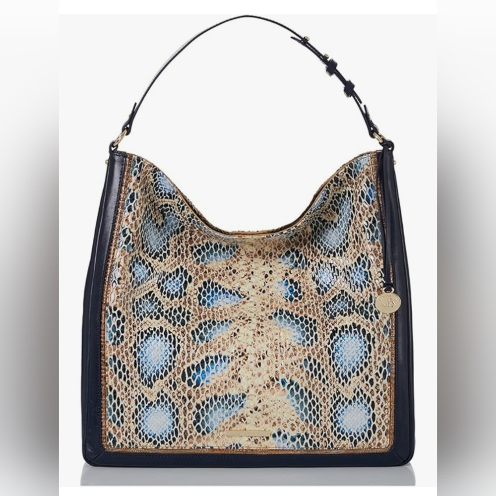 Brahmin Isabella Shoulder Bag Deep Azure Delahaye